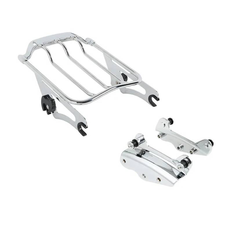 Gepäckträger Für Ha&rley Für Touring Für Road Für King Für Road Für Glide 2009-2013 Motorrad-Rückenlehne Gepäckträger Docking Kit Sitz Gepäckträger von NLEZIZ