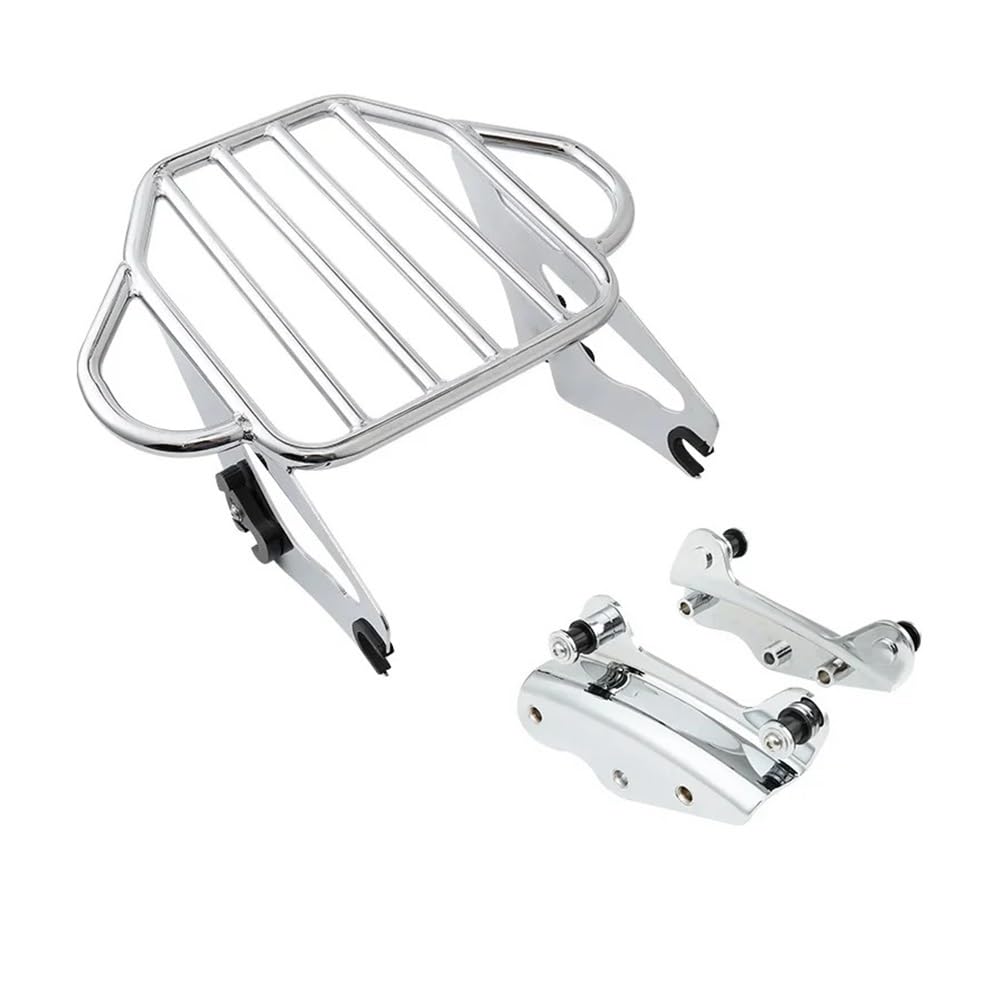 Gepäckträger Für Ha&rley Für Touring Für Road Für King Für Road Für Glide 2009-2013 Motorrad-Rückenlehne Gepäckträger Docking Kit Sitz Gepäckträger von NLEZIZ