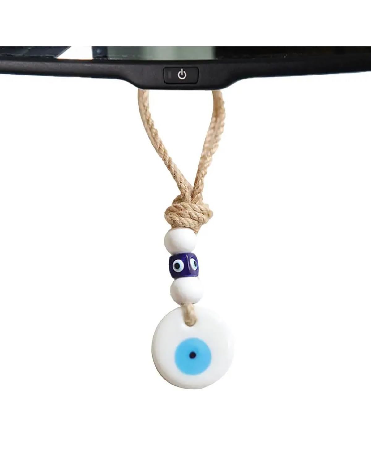 NLTNJI Rückspiegel Anhänger Auto Teufel Blaue Augen Auto Anhänger Evil Eye Rückansicht Auto Ornament Türkisch Blau Evil Eye Anhänger Evil Eye Charm Glück Auto Innen autospiegel anhänger(4) von NLTNJI