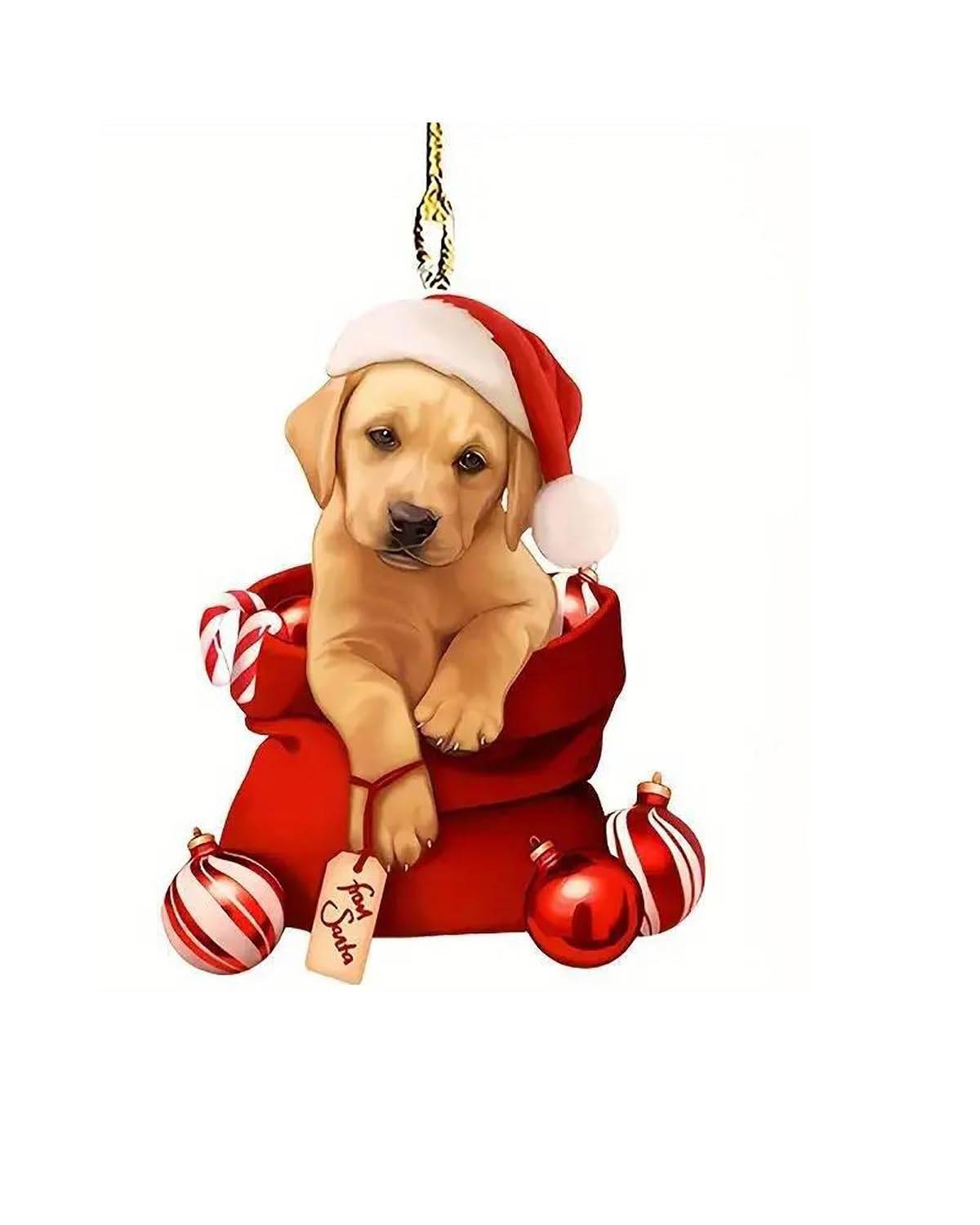 Rückspiegel Anhänger Auto 2d Flache Hund Welpe Acryl Schlüssel Bund Rucksack Auto Hängen Anhänger Schlüssel Ring Zubehör Ornament Weihnachts Fest Dekoration autospiegel anhänger(3) von NLTNJI