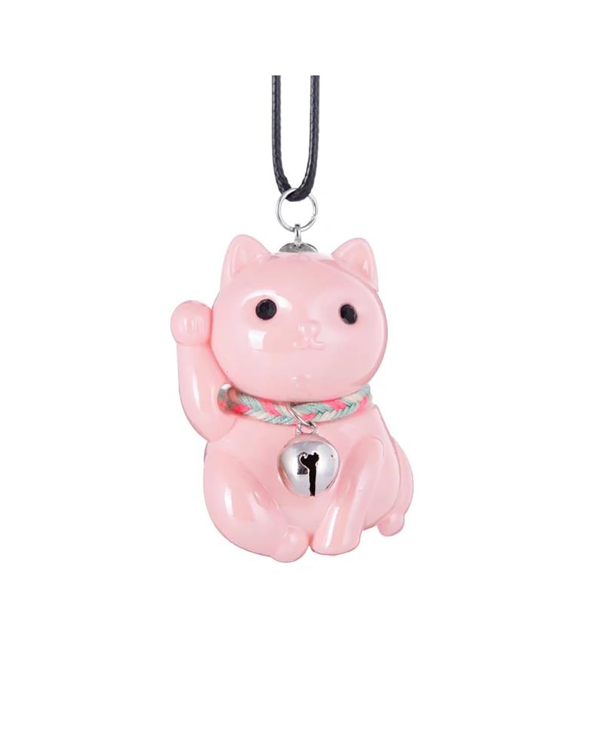 Rückspiegel Anhänger Auto Auto Anhänger Glück Vermögens-katze Puppe Hängen Ornamente Autos Rückspiegel Suspension Dekoration Zubehör Geschenke autospiegel anhänger(Pink) von NLTNJI