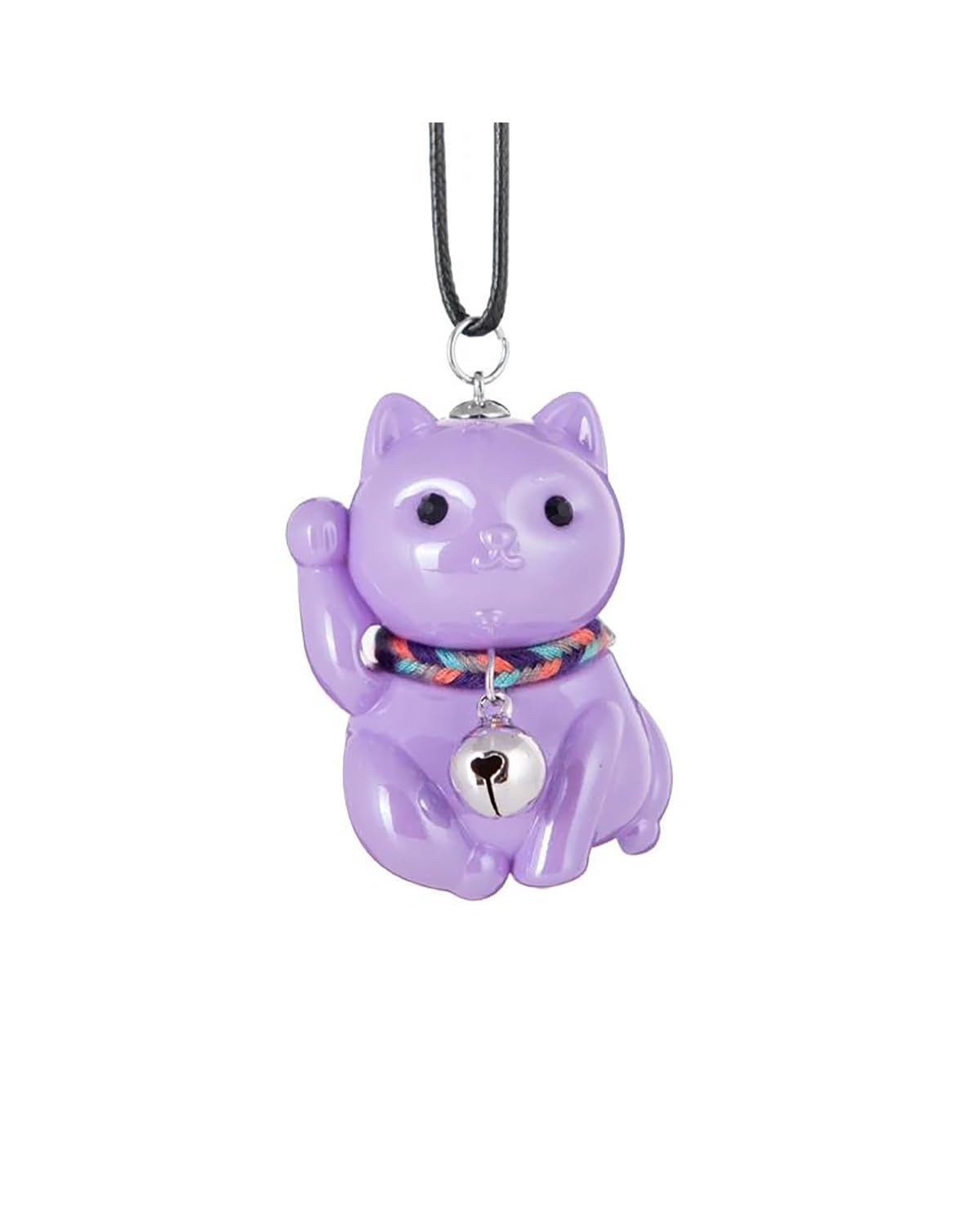 Rückspiegel Anhänger Auto Auto Anhänger Glück Vermögens-katze Puppe Hängen Ornamente Autos Rückspiegel Suspension Dekoration Zubehör Geschenke autospiegel anhänger(Purple) von NLTNJI