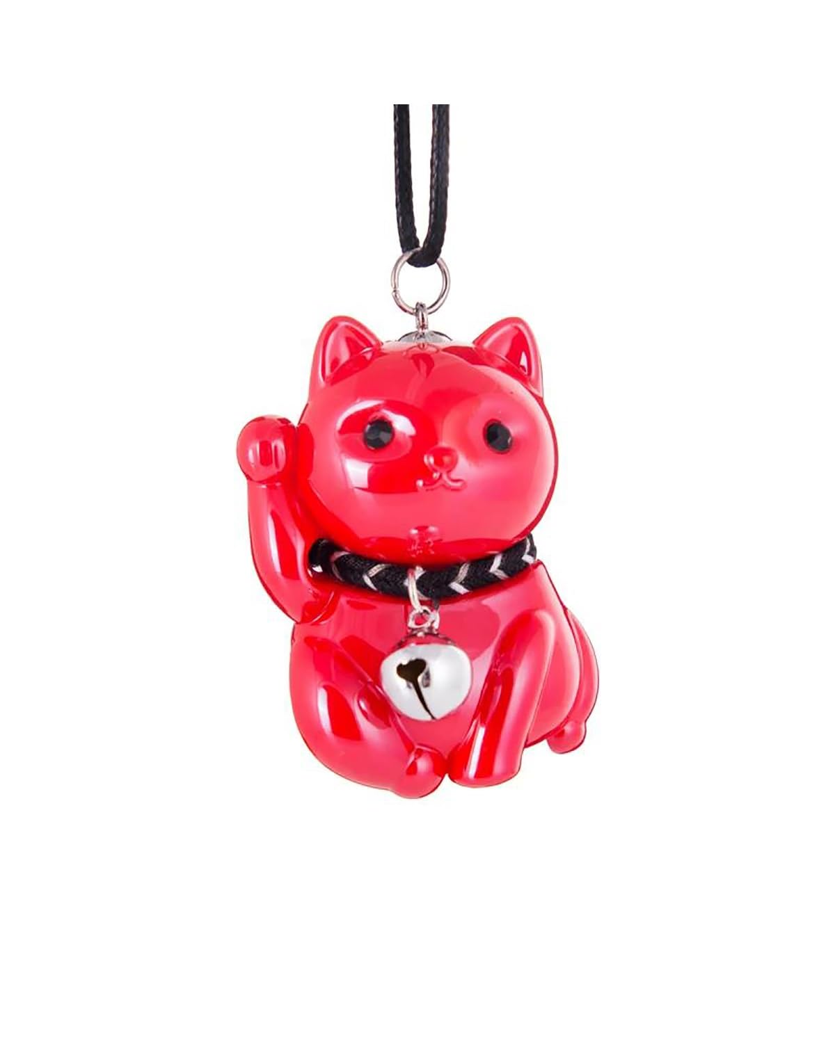 Rückspiegel Anhänger Auto Auto Anhänger Glück Vermögens-katze Puppe Hängen Ornamente Autos Rückspiegel Suspension Dekoration Zubehör Geschenke autospiegel anhänger(Red) von NLTNJI