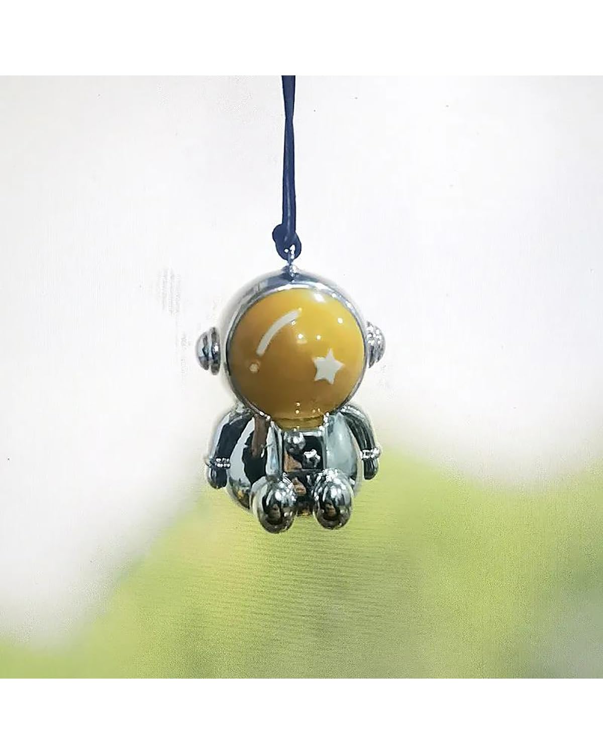 Rückspiegel Anhänger Auto Auto Anhänger Innen Dekoration Kreative Raumfahrer Hängen Niedlichen Astronaut Ornamente Auto Rückspiegel Zubehör Geschenk autospiegel anhänger(Silver) von NLTNJI