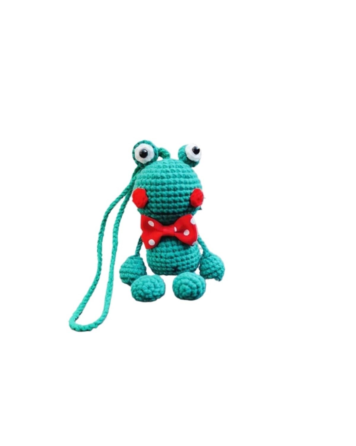 Rückspiegel Anhänger Auto Auto Anhänger Ornament Handgemachtes Süßes Autozubehör Spiegel Hängender Frosch Charm Obst Dekor Blume Auto Teenager Innen Rückspiegel Dekoration Gadget Car Hanging Ornament von NLTNJI