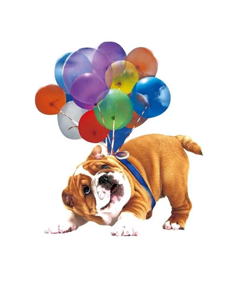 Rückspiegel Anhänger Auto Bunte Ballon Welpen Auto Anhänger Flach Fliegende Haustier Hund Auto Rückspiegel Anhänger Hängen Niedlichen Hund Ornament Auto Zubehör autospiegel anhänger(MC6) von NLTNJI