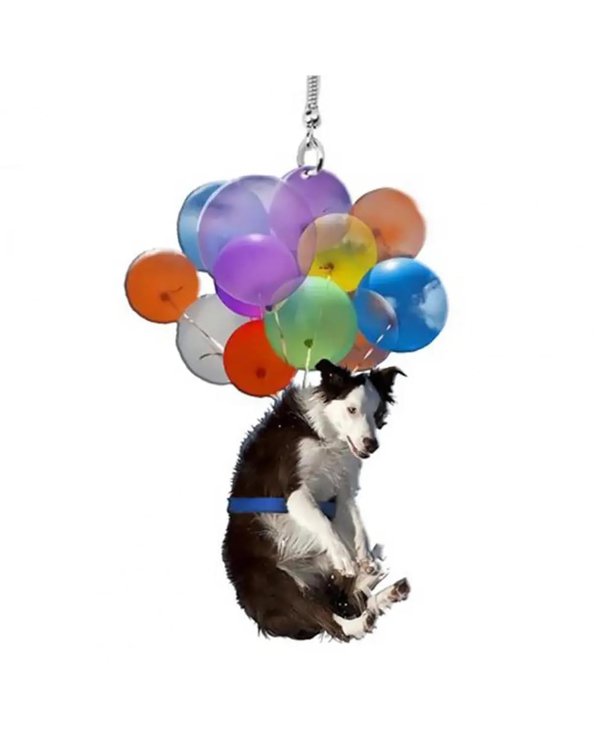 Rückspiegel Anhänger Auto Für Auto-Rückspiegel 2D-Anhänger Für Aufhängen Niedlicher Katzen Hunde Buntballon Acryl Kreatives Taschen Schlüssel Dekor Ornament autospiegel anhänger(J) von NLTNJI