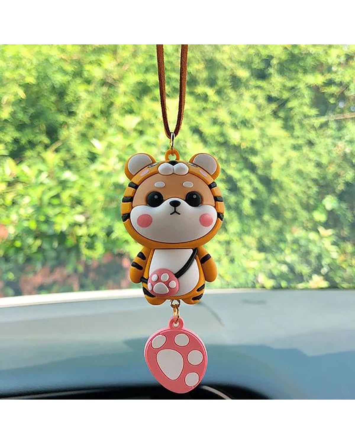 Rückspiegel Anhänger Auto Nette Cartoon Shiba Inu Auto Innen Dekoration Lustige Cosplay Shiba Inu Auto Rückspiegel Anhänger Auto Dekoration Zubehör autospiegel anhänger(G) von NLTNJI