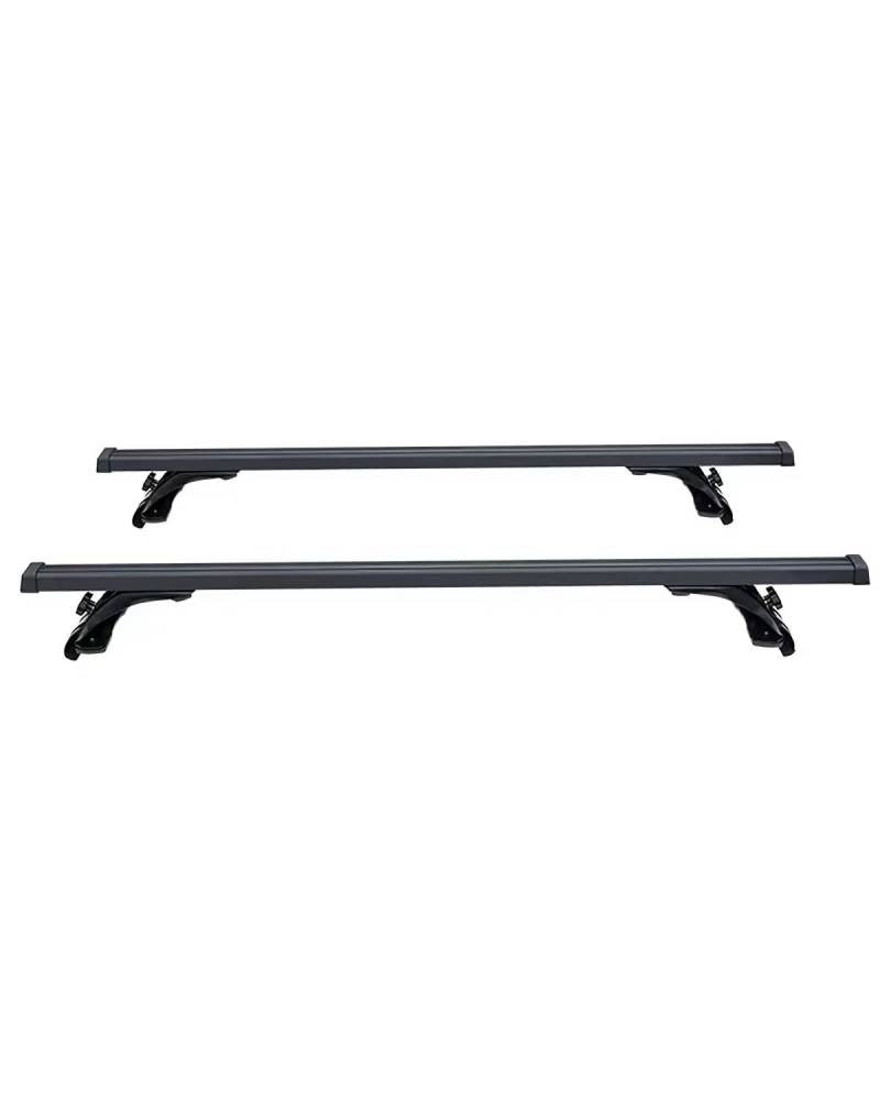 dachgepäckträger Auto 125 cm 135 cm Universal Auto Dachträger Kit Dachreling Aluminiumlegierung Querlatte Gepäckträger Für Limousine Limousine dachträger universal(135cm Black) von NLTNJI