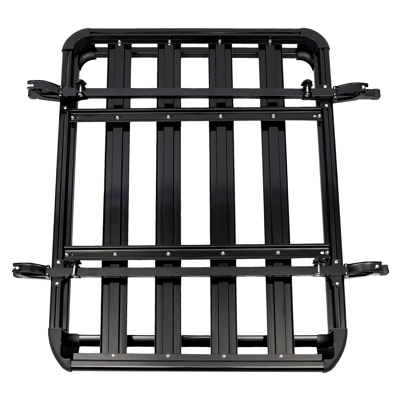 dachgepäckträger Auto 127x97cm 140 * 100cm 160 * 100cm Universal Auto Dach Rack Korb Tablett Gepäck Fracht Träger Aluminium dachträger universal(140x100cm) von NLTNJI