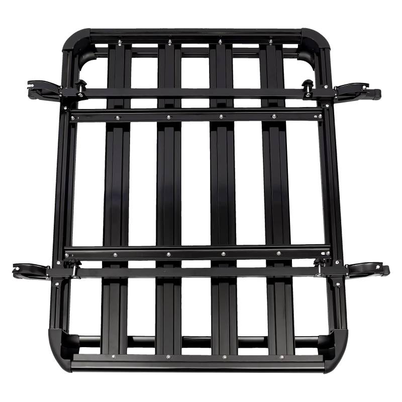 dachgepäckträger Auto 127x97cm 140 * 100cm 160 * 100cm Universal Auto Dach Rack Korb Tablett Gepäck Fracht Träger Aluminium dachträger universal(160x100cm) von NLTNJI