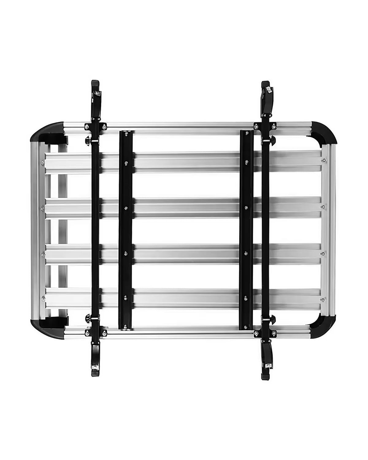 dachgepäckträger Auto Aluminiumlegierung 160 * 100 cm Doppelstock-Autodachträger SUV RoofAluminum Alloy Cargo Carrier Basket Cargo Dachträger dachträger universal(Silver 127x90cm) von NLTNJI