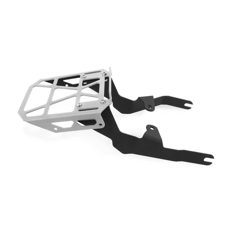 Gepäckträger hinten Motorrad Hinten Schwanz Tasche Gepäck Rack Für AFFE 125 Z125 2018-2024 Fracht Unterstützung Träger Halter Halterung(Silver-Black) von NMBZVE