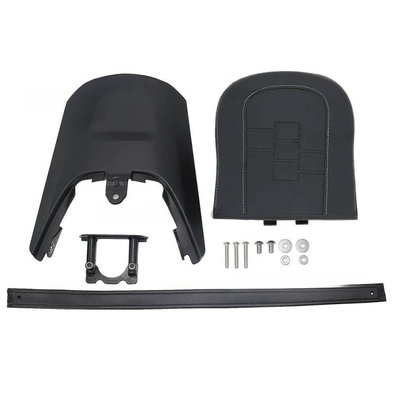 Beifahrer Sitzkissen Rückenlehne Für Sportster S 1250 S RH 1250 S 2021 RH1250S 2021 Schwarzes Motorrad Kurze Beifahrerrückenlehne Rückenlehne Rear Seat Cushion von NMHTJ