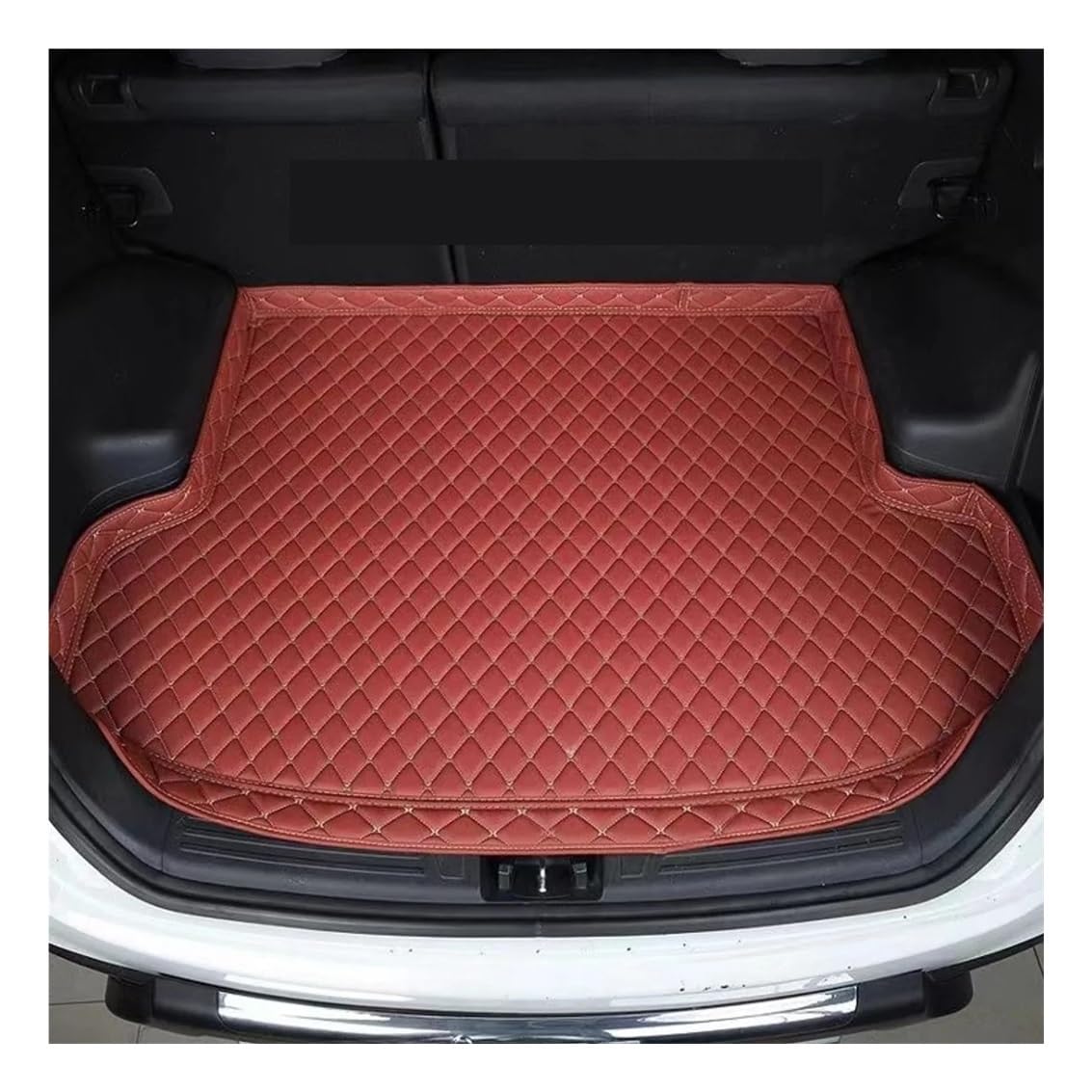 Kofferraum Schutzmatte Auto Stamm Matten Für Sonata 8th 2010-2015 Hinten Stamm Boden Matte Tablett Teppich Schlamm Fracht Teppich Schlamm Auto Zubehör von NMHTJ