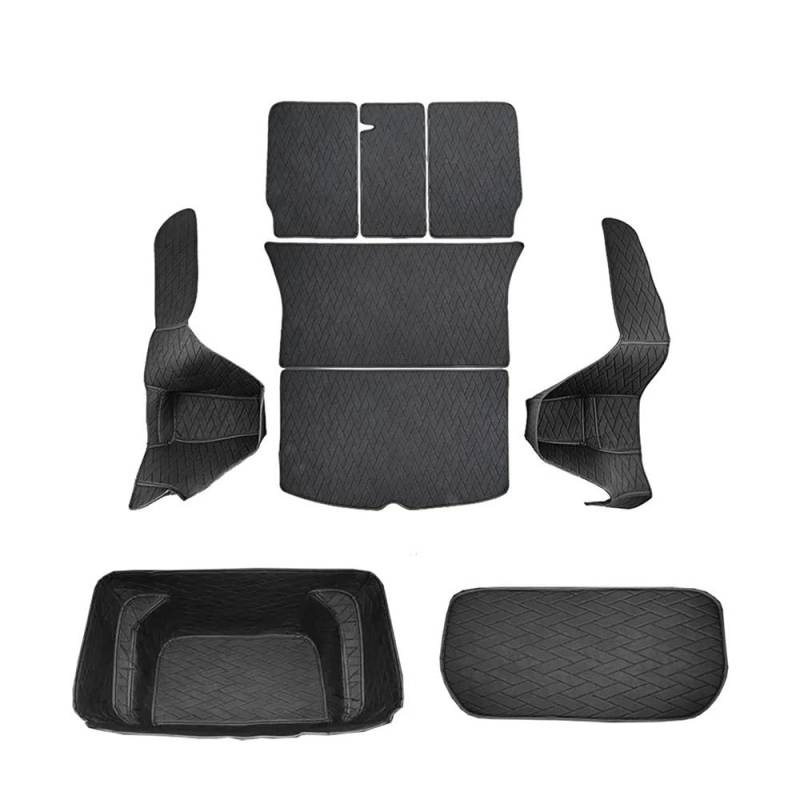 Kofferraum Schutzmatte Kofferraummatten umgeben, rutschfeste Bodenmatte für Modell für Y 5 Sitze, Cargo Liner Tray Schutz von NMHTJ