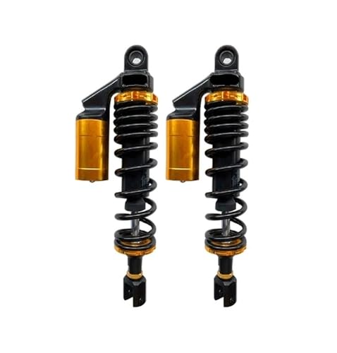 Motorcycle Shock Absorber 2 Stück 355 mm Gabelkopf Luftstoßdämpfer 8 mm Feder für Motorrad für ATV Quad Schwarz + g Farbe von NMHTJ