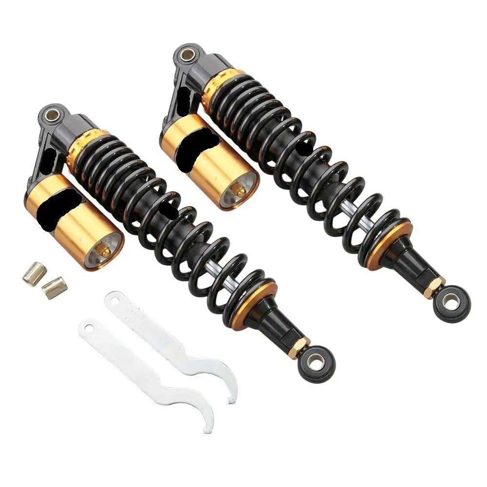 Motorcycle Shock Absorber 2 Stück Luftstoßdämpfer 320 mm 340 mm 375 mm 400 mm Auge/Auge für Roller Gokart Moped Quad für ATV Dirt Street Bikes von NMHTJ