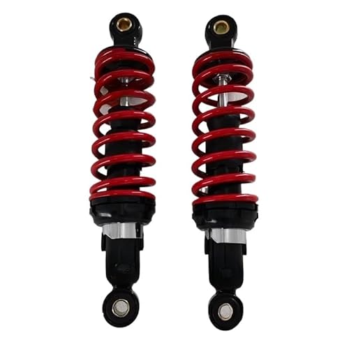 Motorcycle Shock Absorber 230 mm 260 mm Motorrad-Stoßdämpfer für Su&zuki für Ya&maha für Ka&wasaki für ATV Go Kart Quad Dirt Red Sports Silber von NMHTJ