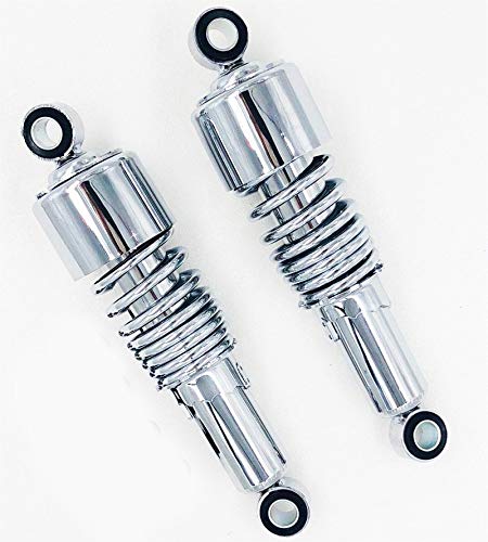 Motorcycle Shock Absorber Schwarz verchromt, 260 mm, für Motorräder, Stoßdämpfer hinten, für Ya&maha, für Su&zuki, für Ka&wasaki, für Ha&rley von NMHTJ