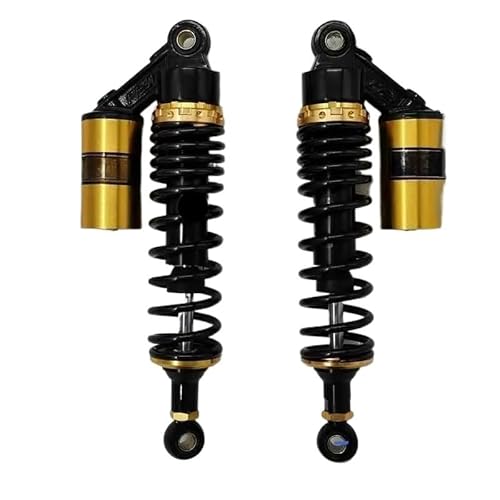 Motorcycle Shock Absorber Universal 345mm Motorrad 8mm Feder Luft Stoßdämpfer Hinterradaufhängung für Ya&maha Motorroller für ATV Quad G&Schwarz von NMHTJ