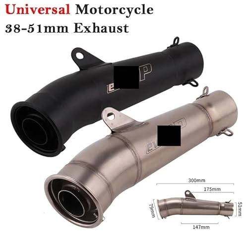 Motorrad Auspuffrohr Dämpfer Universal-Motorrad-Auspuffrohr Ecape Modifizierter Schalldämpfer DB Killer Abnehmbar Für R3 R15 Für NMAX155 Z250 Für CRF 230 R6 von NMHTJ