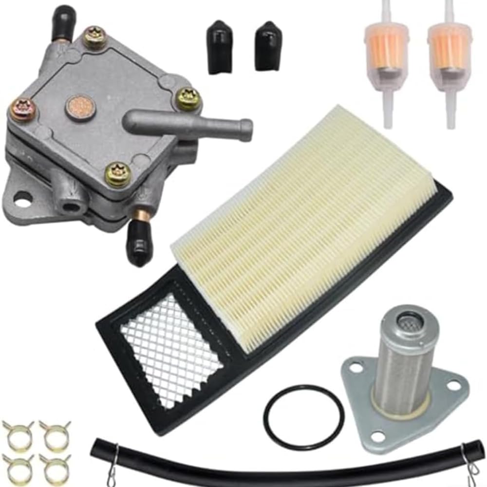 72021-G01Kraftstoffpumpe Kraftstofffilter Zündkerze Tune Up Kit passend für EZGO 72021-G01 25683-G1 Golfwagen 1994–2003 4-Takt-Motoren 295 cc und 350 cc Kraftstoffpumpen-Luftfilter-Set von NMJHEVX