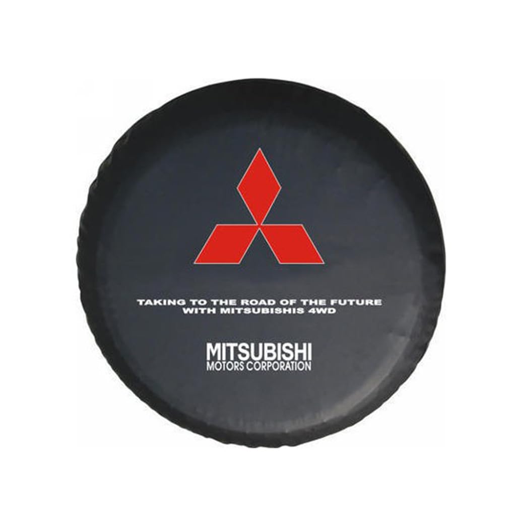 Auto Reserveradabdeckung Ersatzradabdeckungen für Mitsubishi ASX I 2010-2024,Leder Reifentaschen Reifen Abdeckungen Reifenabdeckung Bezug Reserverad Tasche,14 inch for tyre (24"-27") von NMQDFRER