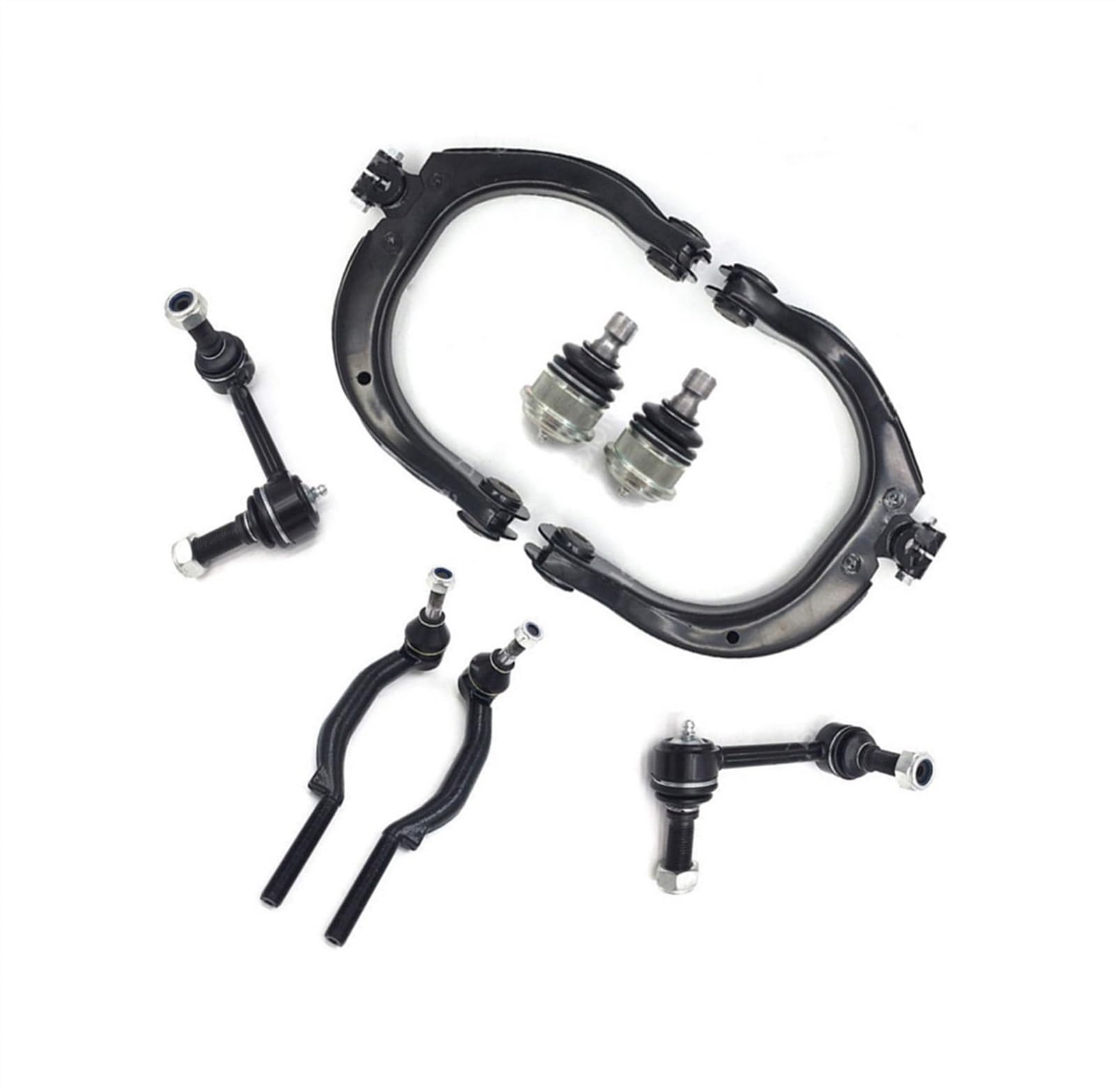 NNBINK Lenker Radaufhängung Kompatibel Mit Chevrolet Für Trailblazer EXT 2004 2005 2006 Vorderer Oberer Querlenker Kugelgelenk Spurstange Stabilisator-Kits Querlenker-Radaufhängung von NNBINK