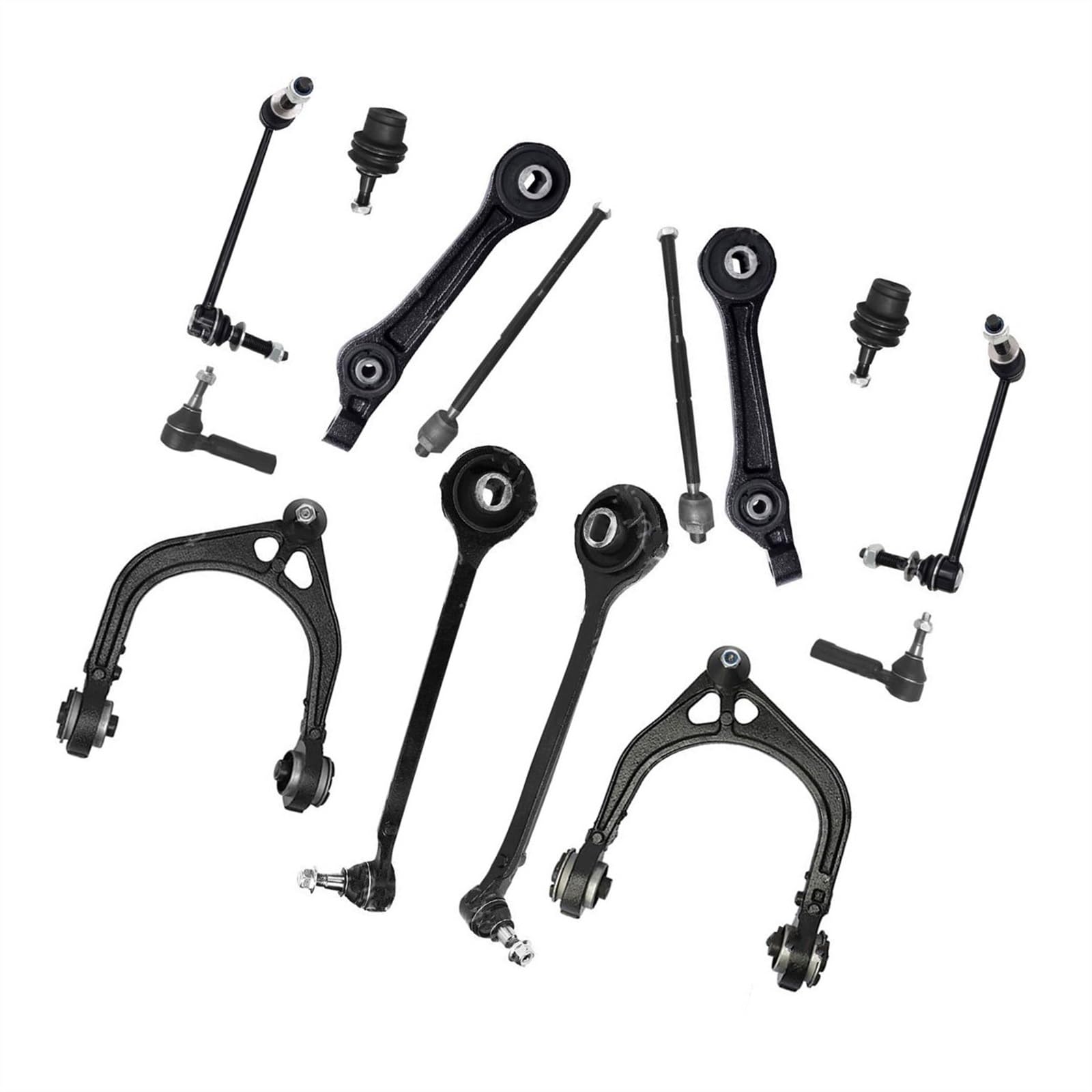 NNBINK Lenker Radaufhängung Kompatibel Mit Dodge Für Challenger RWD 2008 2009 2010 Für Charger Für Magnum Front Upper Lower Arm Suspension Kit 4782665AB 4782666AB von NNBINK