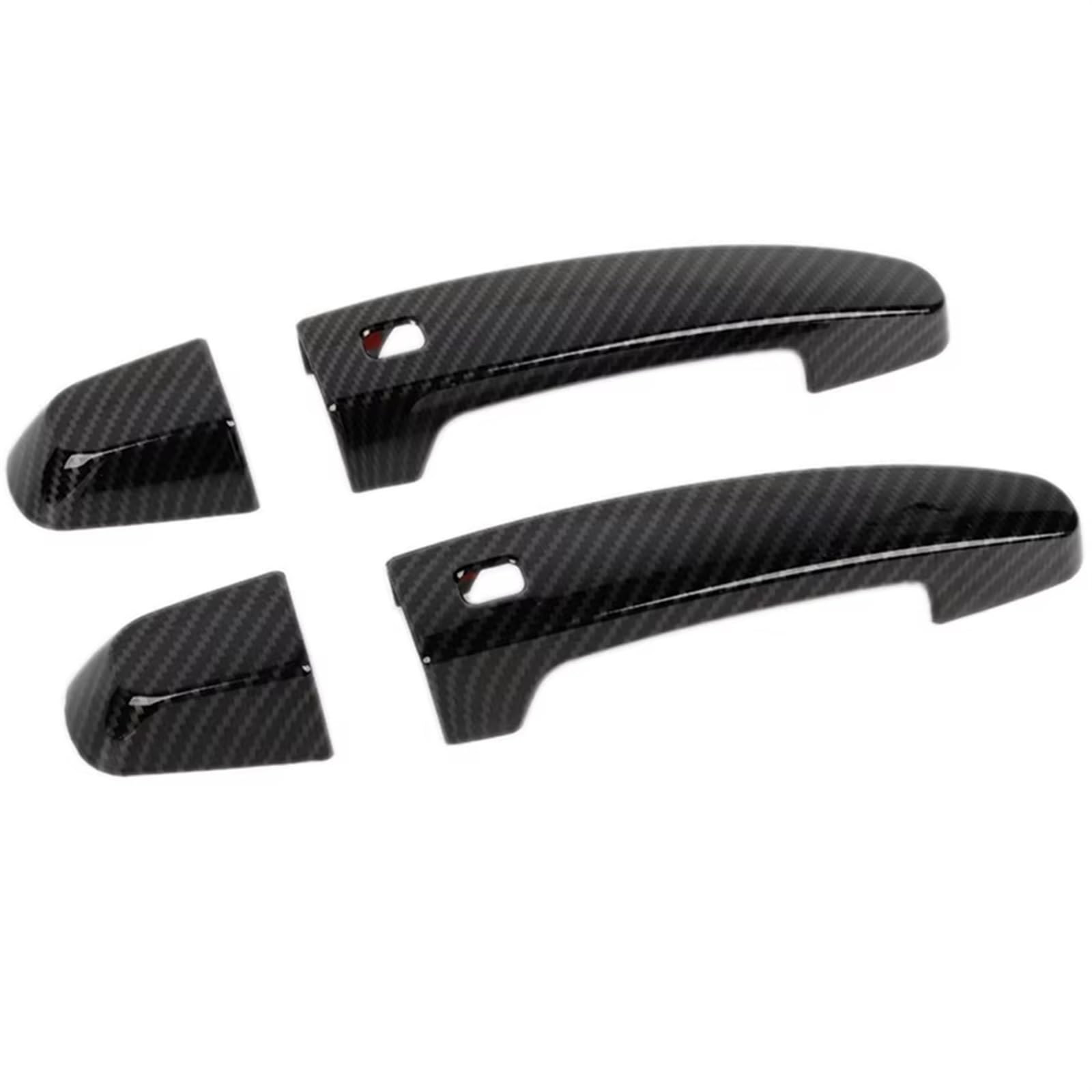 NNBINK TüRgriff Zierleiste Auto Kompatibel Mit Chevrolet Für Camaro 2016 2017 2018 2019 2020 Zubehör Ersatzteile Auto Außentürgriff Abdeckung Trim Dekor(Carbon Fiber) von NNBINK