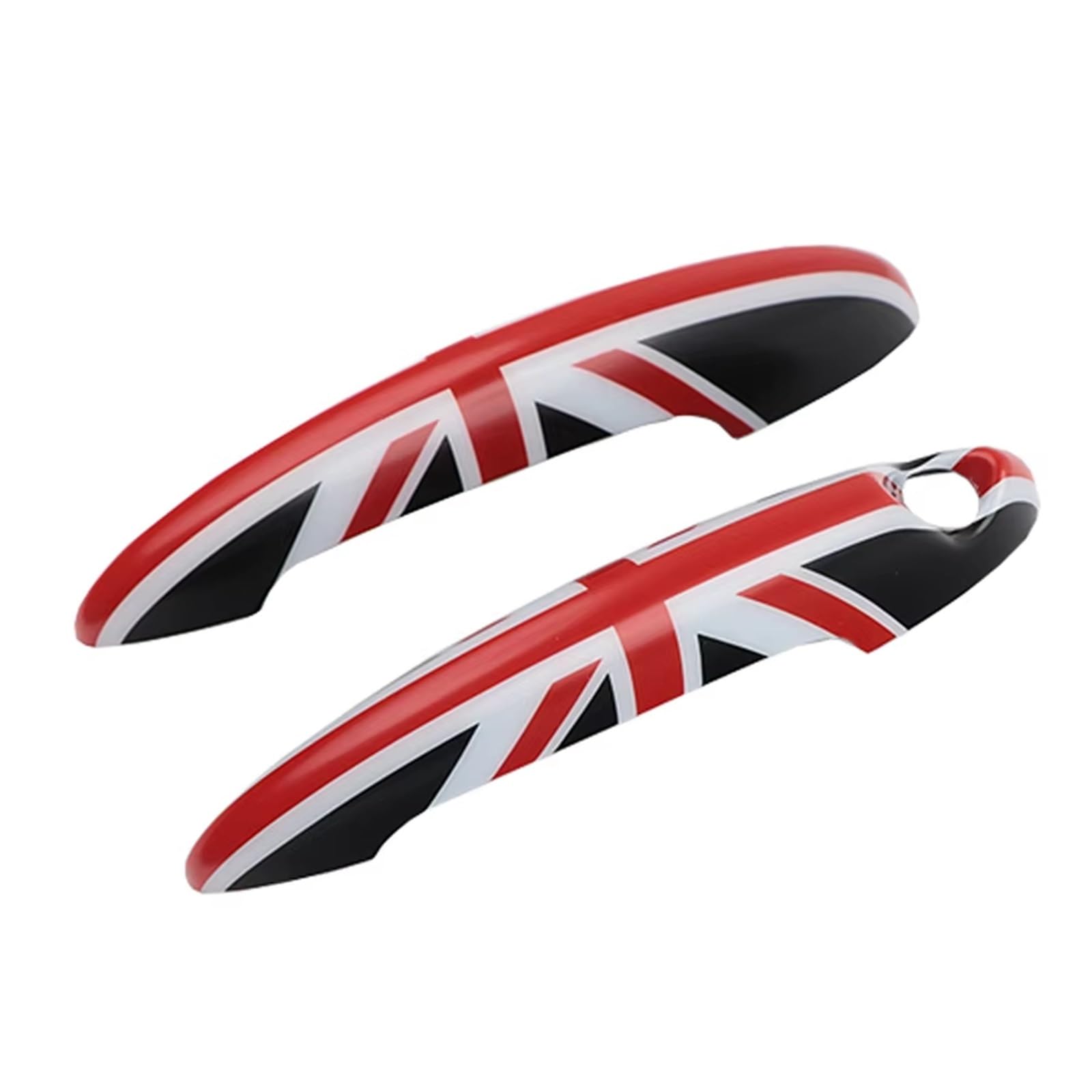 NNBINK TüRgriff Zierleiste Auto Kompatibel Mit Mini Für Cooper S Für R50 R52 FürR53 R55 R56 R57 R58 R59 R61 Union Jack Türgriffblenden Außendekoration(Black Jack) von NNBINK