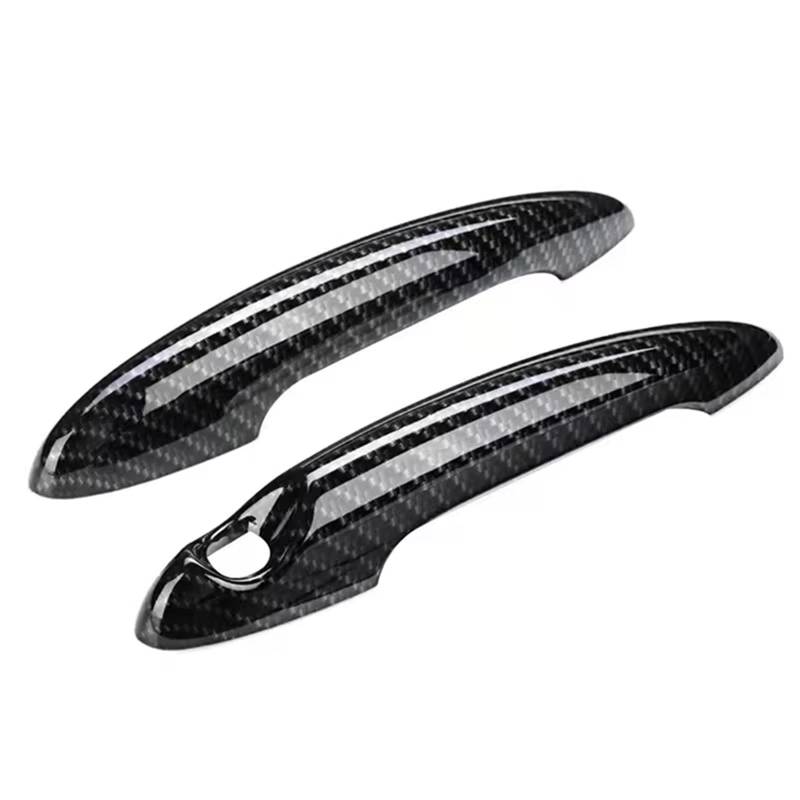 NNBINK TüRgriff Zierleiste Auto Kompatibel Mit Mini Für Coupe R58 2011 2012 2013 2014 2015 2-Türer-Modell, Carbonfaser-Optik, Schwarzes Zubehör(Carbon Fiber) von NNBINK