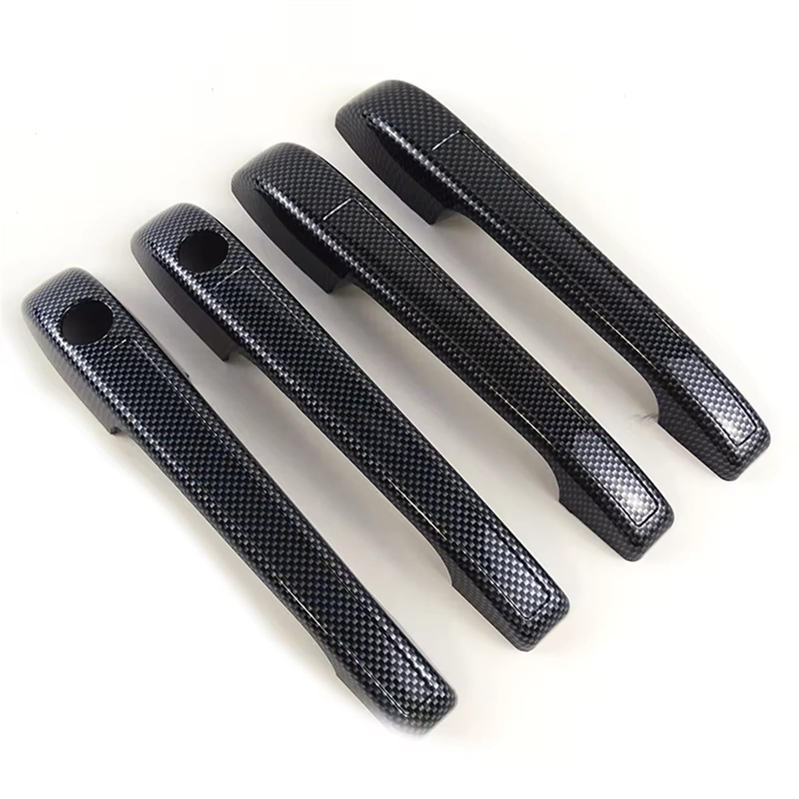 NNBINK TüRgriff Zierleiste Auto Kompatibel Mit VW Für Golf 1 2 1987 1988 1989 1990 1991 1992 Kohlefaser-Türgriff-Abdeckungsset Griffverkleidung(Carbon Fiber,4 Door Handle) von NNBINK