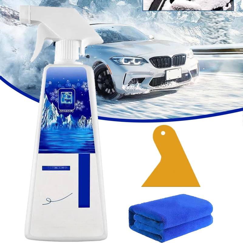 NNBWLMAEE Fast-Acting Ice Melting Spray for Windshields, Deicer Spray for Car Windshield, Snow Spray for Windows, Windshield Defroster Spray - Fast Snow Removal (1pcs100g) von NNBWLMAEE