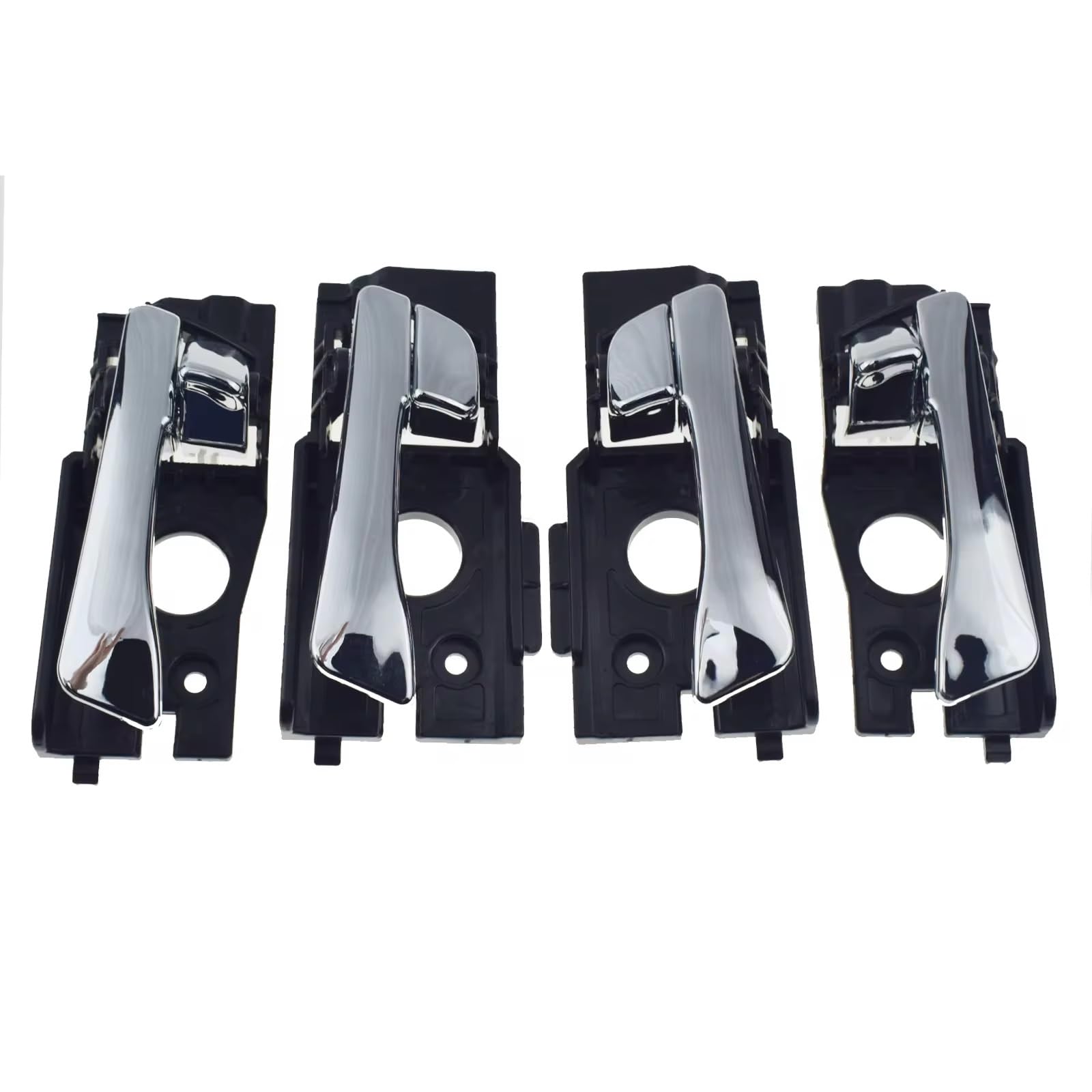 NNJIEUPO Auto Innentürgriff Kompatibel Mit Hyundai Für Accent 2012–2017 Vorne Hinten Links Rechts Glänzendes Chrom Innen Innen Türgriff OEM: 826101R000 826201R000(4 PCS) von NNJIEUPO