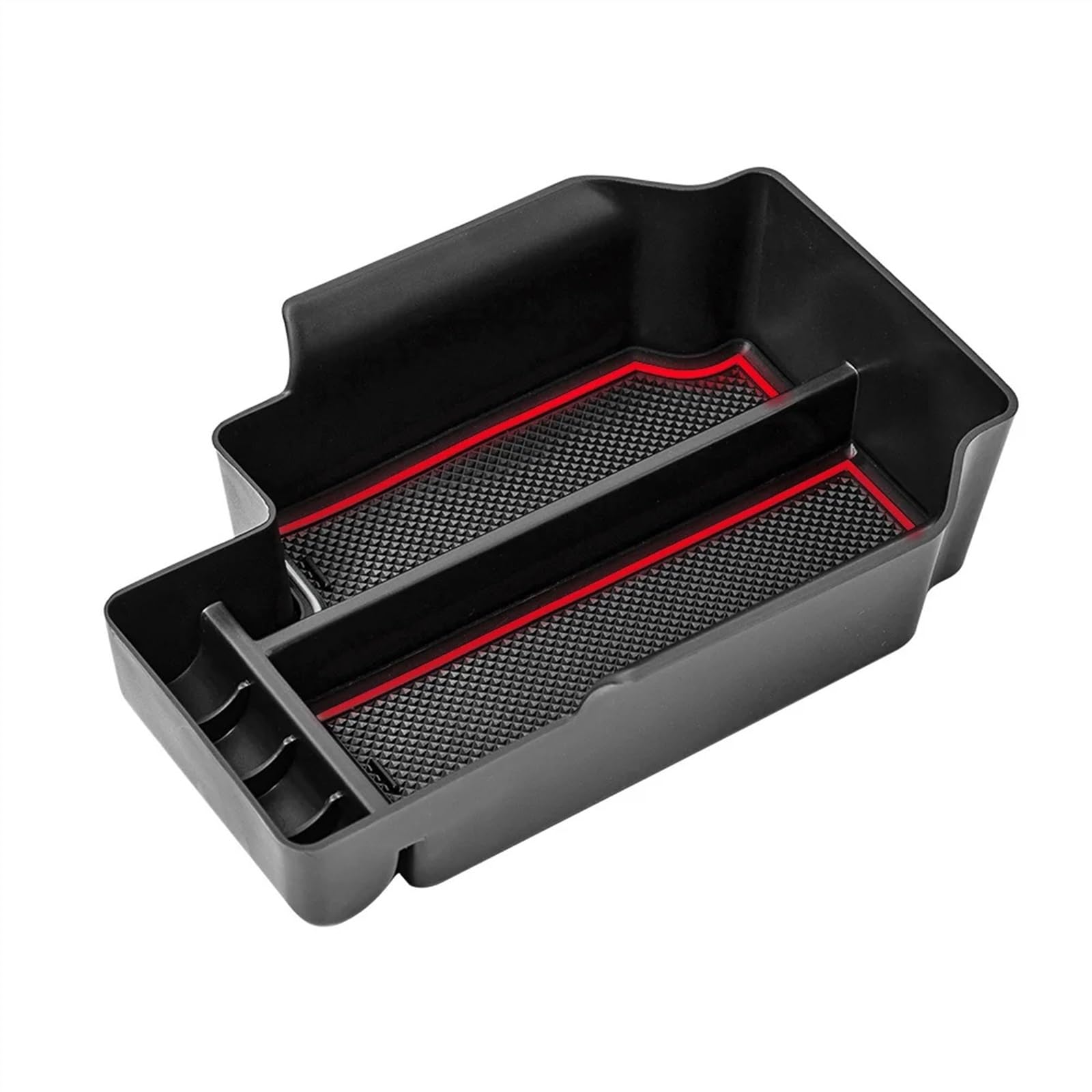 NNJIEUPO Handschuhfach Aufbewahrung Kompatibel Mit GMC Für Canyon 2015 2016 2017 2018 2019 2020 2021 2022 Auto-Armlehnen-Aufbewahrungsbox Center Console Organizer Box Container(Red) von NNJIEUPO