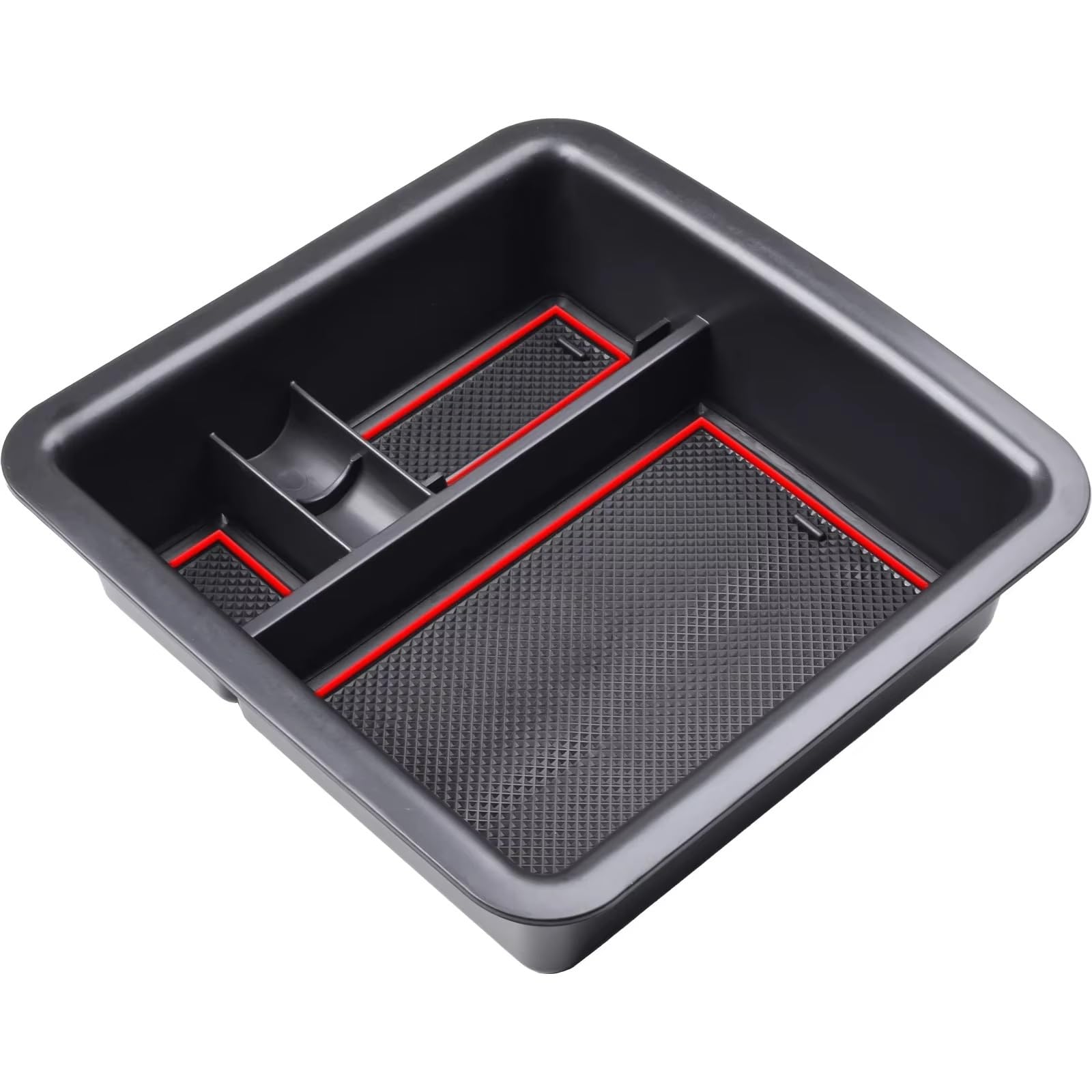 NNJIEUPO Handschuhfach Aufbewahrung Kompatibel Mit Toyota Für Land Für Cruiser FJ 2006-2021 Zubehör Auto Armlehnenbox Aufbewahrungsbox Mittelkonsole Organizer Containerhalterbox(Red) von NNJIEUPO