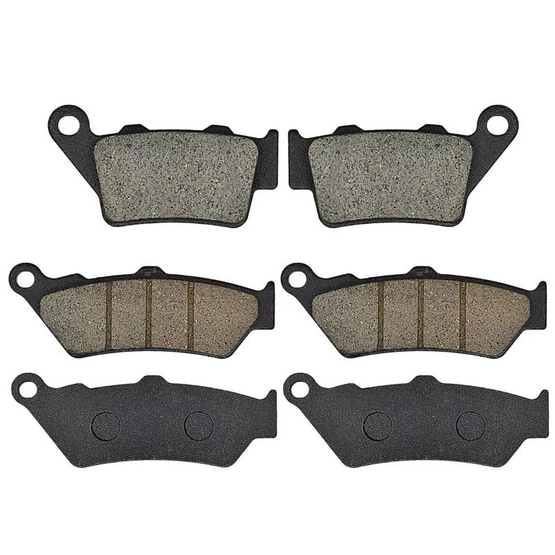 NNJIEUPO Motorrad-Bremsbeläge Für F700GS 2011-2017 Für F800GS Für Adventure 2008-2017 Motorrad Vorne Hinten Bremsbeläge Kit Motorrad Bremse Zubehör(Front and Rear) von NNJIEUPO