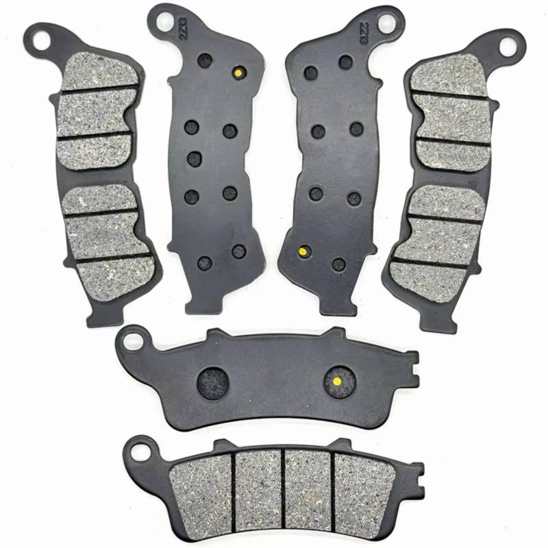 NNJIEUPO Motorrad-Bremsbeläge Für VFR800 Für VFR800A Intercepter ABS 2006-2016 Für XL1000V Für Varadero 2007-2009 Motorrad Zubehör Vorne Hinten Bremsbeläge(Front Rear Pads) von NNJIEUPO