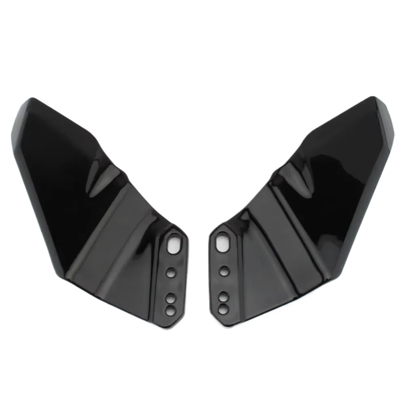 NNJIEUPO Motorrad-Windflügel Für CBR250R Für CBR500R Für CBR650R Motorrad Seite Winglet Aerodynamische Für Flügel Kit Spoiler Verkleidung Motorrad Zubehör(Bright Black) von NNJIEUPO