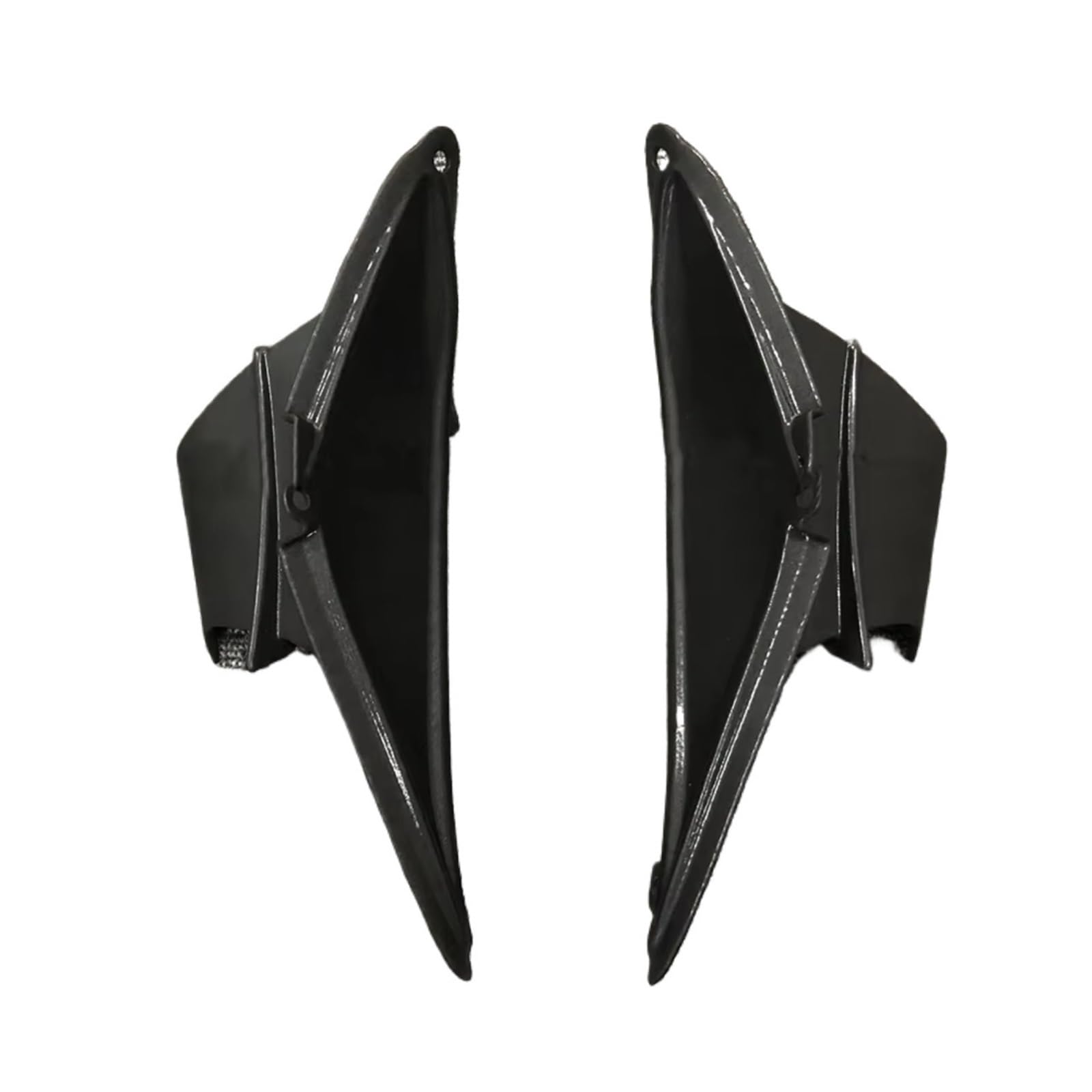 NNJIEUPO Motorrad-Windflügel Für CBR650R 2019 2020 2021 2022 2023 Körper Seite Zier Winglets Rahmen Spoiler Verkleidung Aerodynamische Für Flügel Motorrad Zubehör(Matte Black) von NNJIEUPO