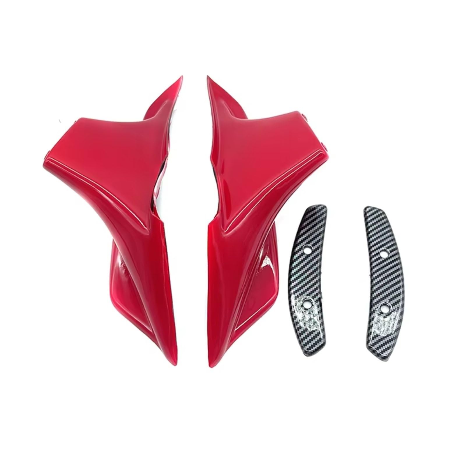 NNJIEUPO Motorrad-Windflügel Für CBR650R 2019 2020 2021 2022 2023 Motorrad Front Licht Gugel Seite Winglet Wind Fin Spoiler Trim Abdeckung Motorrad Zubehör(Red) von NNJIEUPO