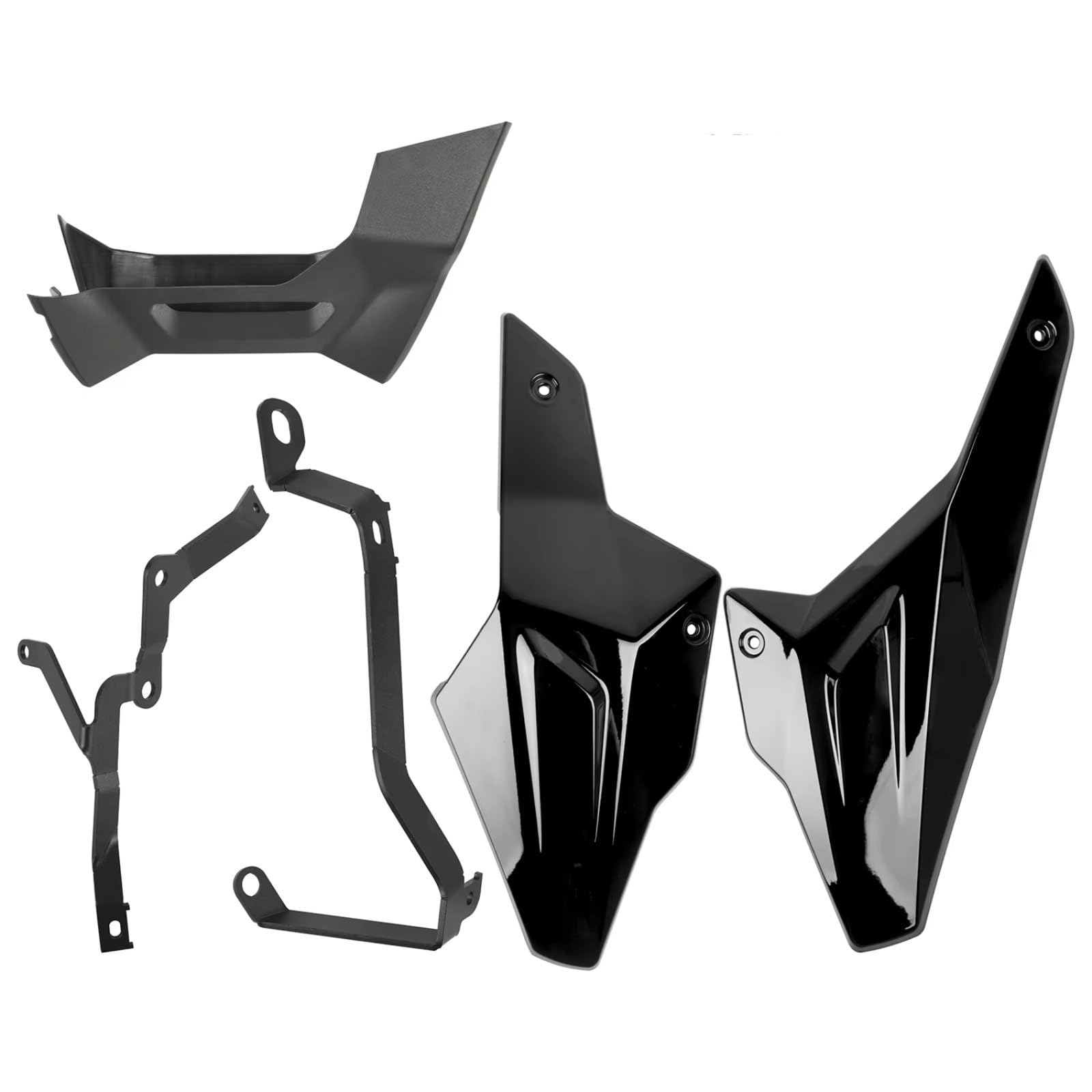 NNJIEUPO Motorrad-Windflügel Für F900R Für 900XR 2020 2021 2022 2023 2024 Niedriger Motor Chassis Schutz Skid Platte Spoiler Abdeckung Bauch Für Pan Schutz Motorrad Zubehör(Black) von NNJIEUPO