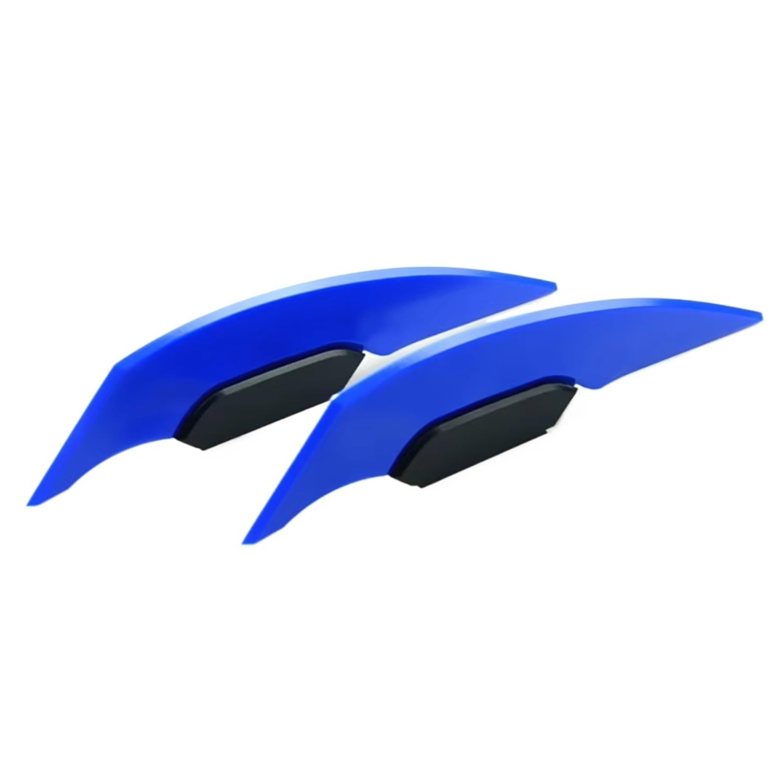 NNJIEUPO Motorrad-Windflügel Für Motorrad-Roller-Zubehör 2 Stück Universal-Motorrad-Winglet Aerodynamischer Spoiler Für Flügel Seitenspoiler-Aufkleber Dynamisch Für Flügel(Blue) von NNJIEUPO