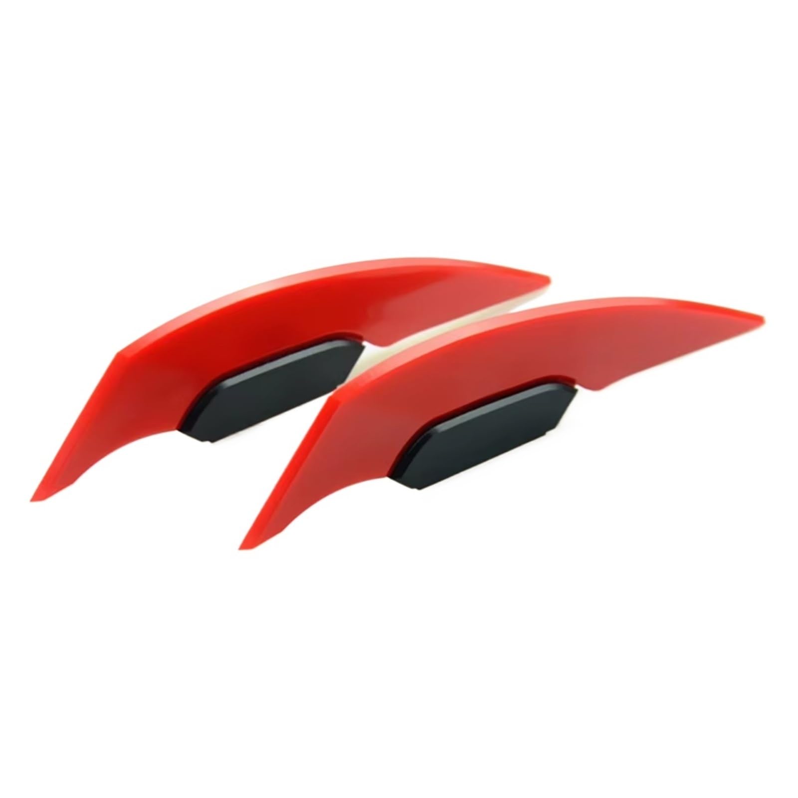 NNJIEUPO Motorrad-Windflügel Für Motorrad-Roller-Zubehör 2 Stück Universal-Motorrad-Winglet Aerodynamischer Spoiler Für Flügel Seitenspoiler-Aufkleber Dynamisch Für Flügel(Red) von NNJIEUPO