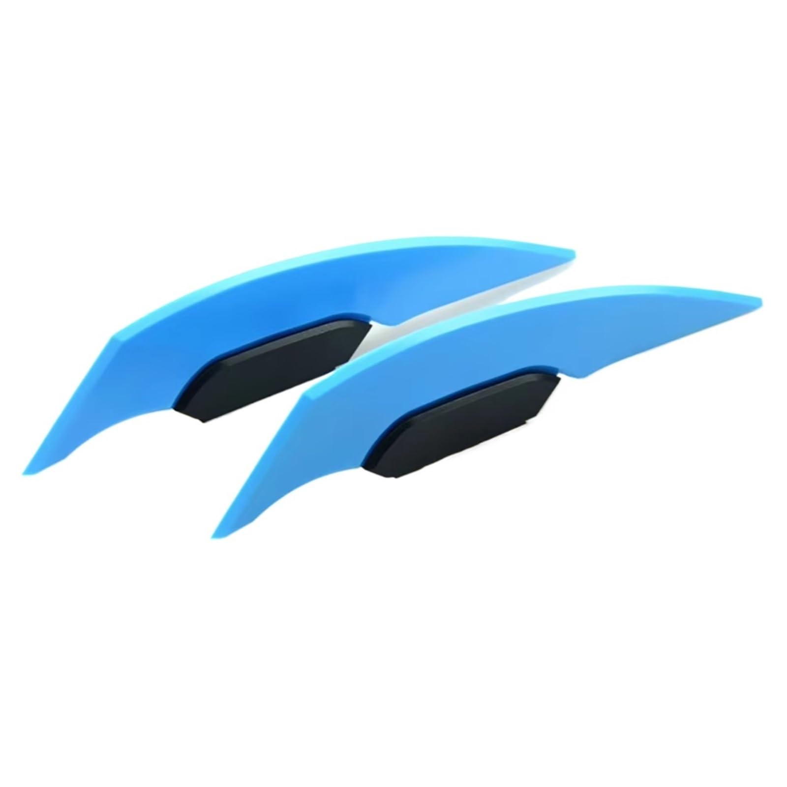 NNJIEUPO Motorrad-Windflügel Für Motorrad-Roller-Zubehör 2 Stück Universal-Motorrad-Winglet Aerodynamischer Spoiler Für Flügel Seitenspoiler-Aufkleber Dynamisch Für Flügel(Sky Blue) von NNJIEUPO