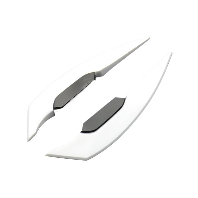 NNJIEUPO Motorrad-Windflügel Für Motorrad-Roller-Zubehör 2 Stück Universal-Motorrad-Winglet Aerodynamischer Spoiler Für Flügel Seitenspoiler-Aufkleber Dynamisch Für Flügel(White) von NNJIEUPO