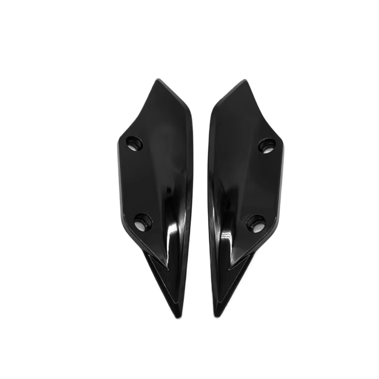 NNJIEUPO Motorrad-Windflügel Für S1000RR 2009 2010 2011 2012 2013 2014 Carbon Fiber Motorrad Kotflügel Vorne Spoiler Winglets Motorrad Zubehör(Black) von NNJIEUPO