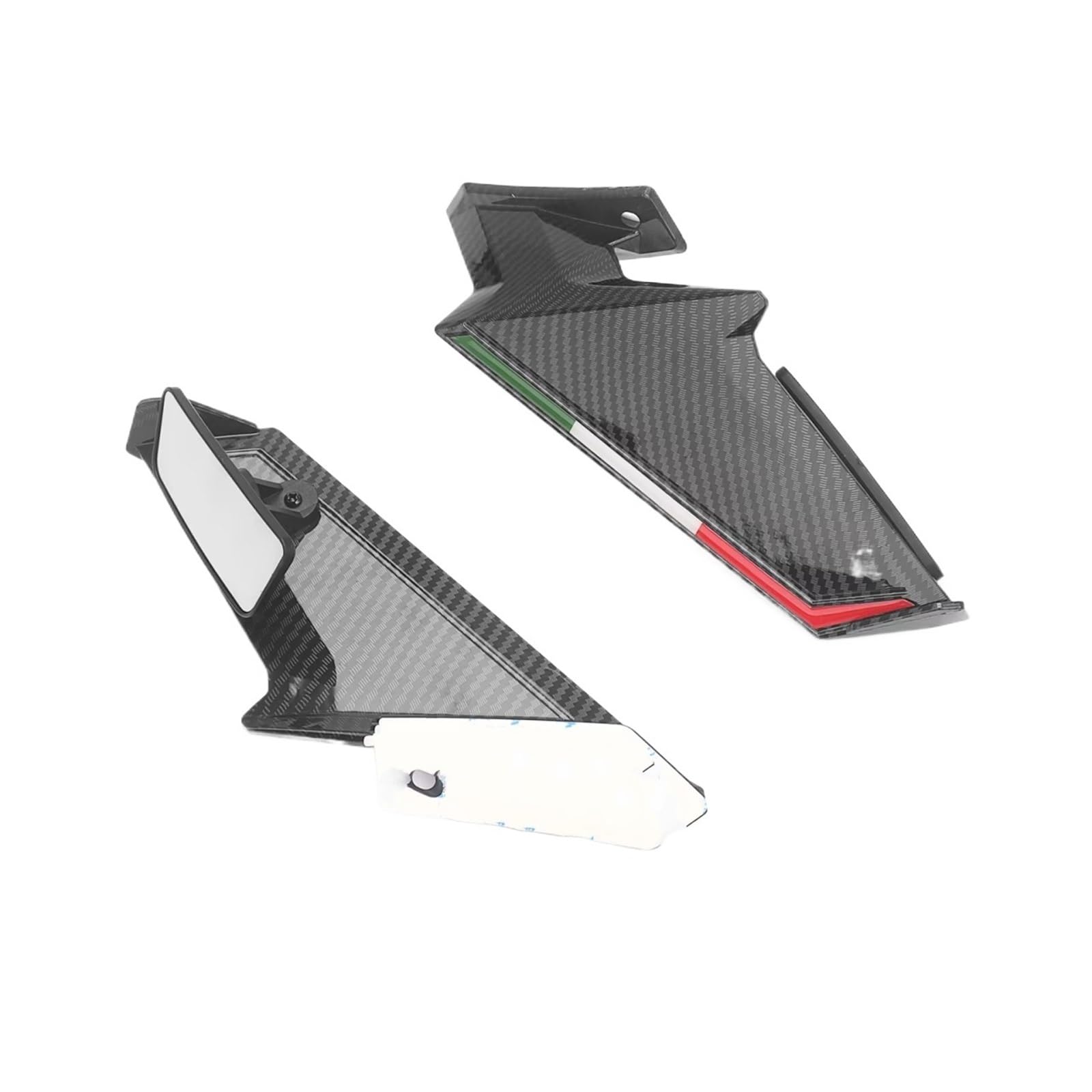 NNJIEUPO Motorrad-Windflügel Für Versys650 Die Meisten Motorrad Verkleidung Seite Winglet Mit Rückspiegel Feste Wind Für Flügel Spoiler Motorrad Zubehör(Forging) von NNJIEUPO